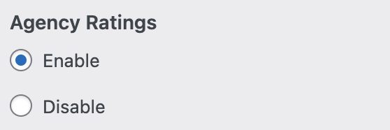 Agents Listing Settings