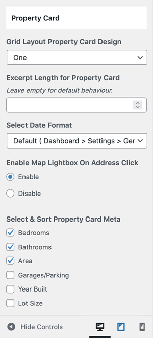 Adding Listing Page to the Menu
