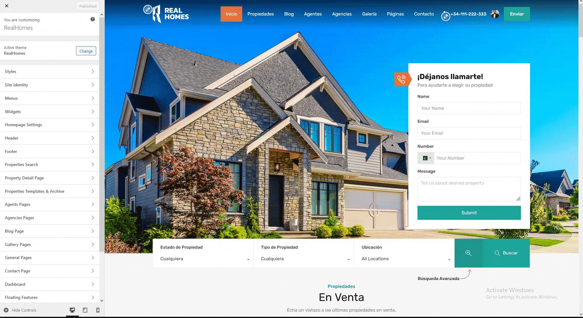 RealHomes Documentation