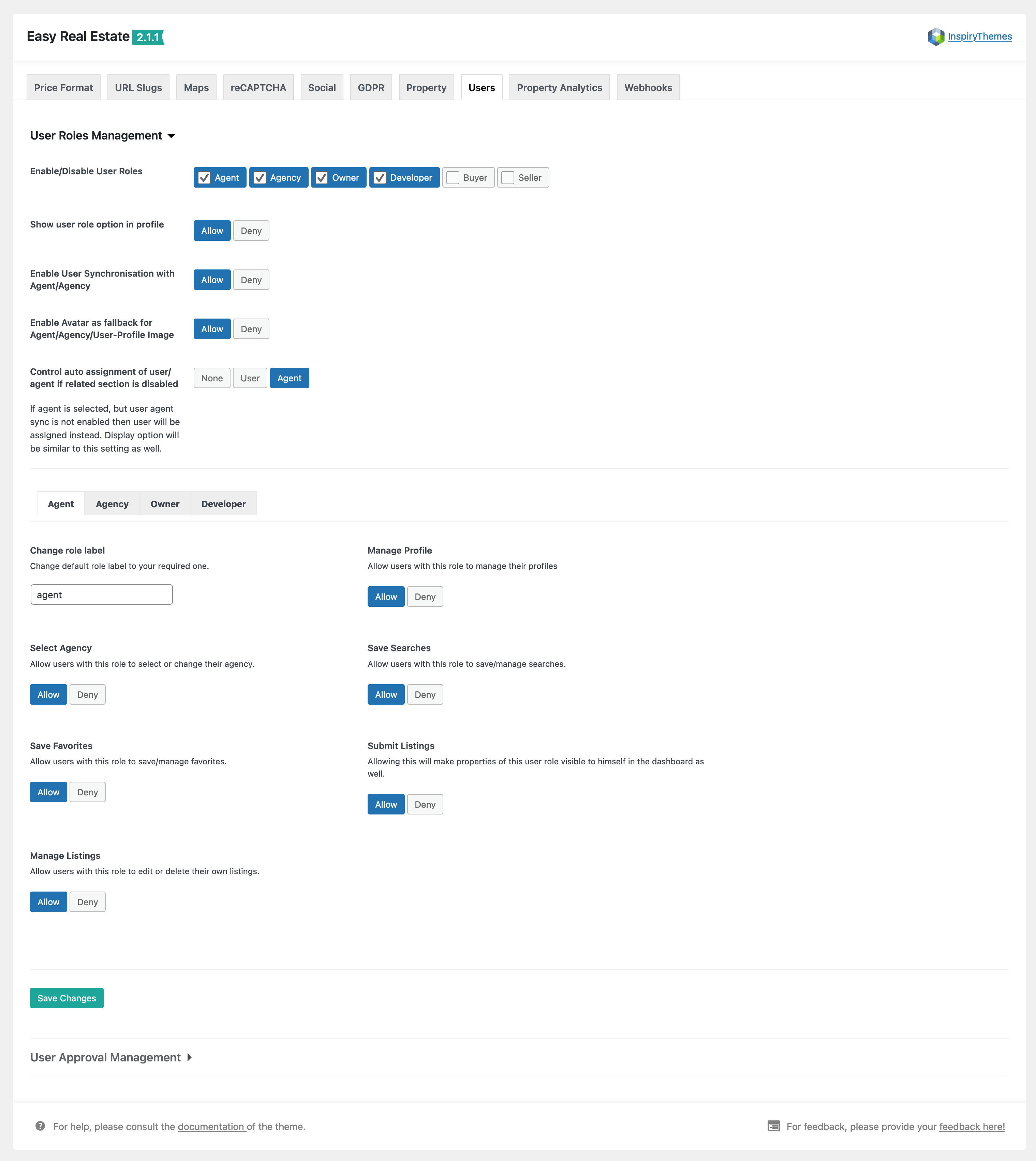 RealHomes Documentation