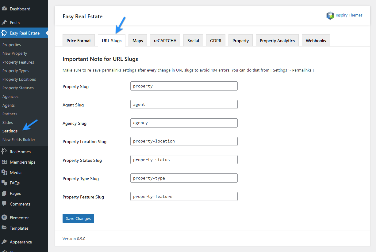 RealHomes Documentation