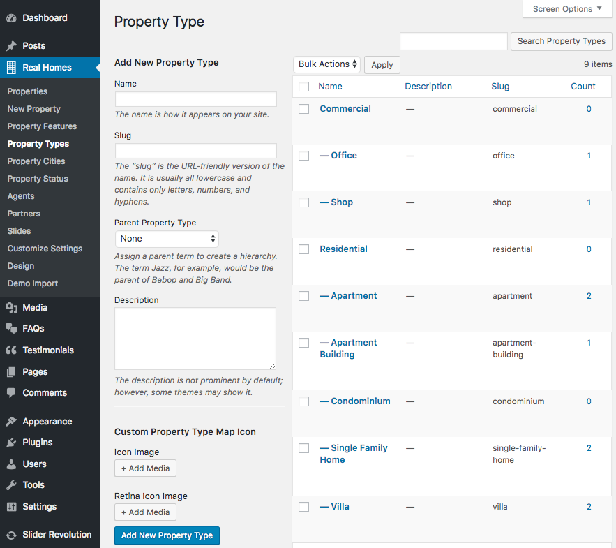 RealHomes Documentation