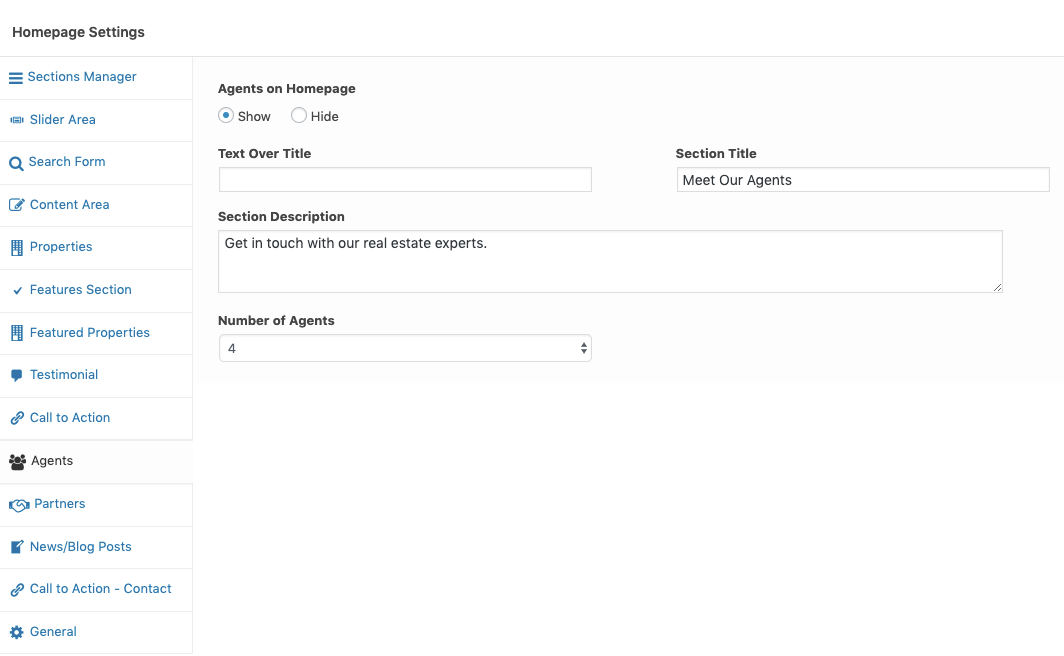 Home Page Features
