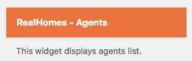 RealHomes Agents Widget