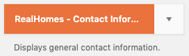 RealHomes Contact Information Widget